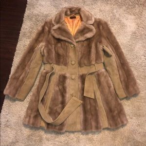 Faux Fur Vintage Coat